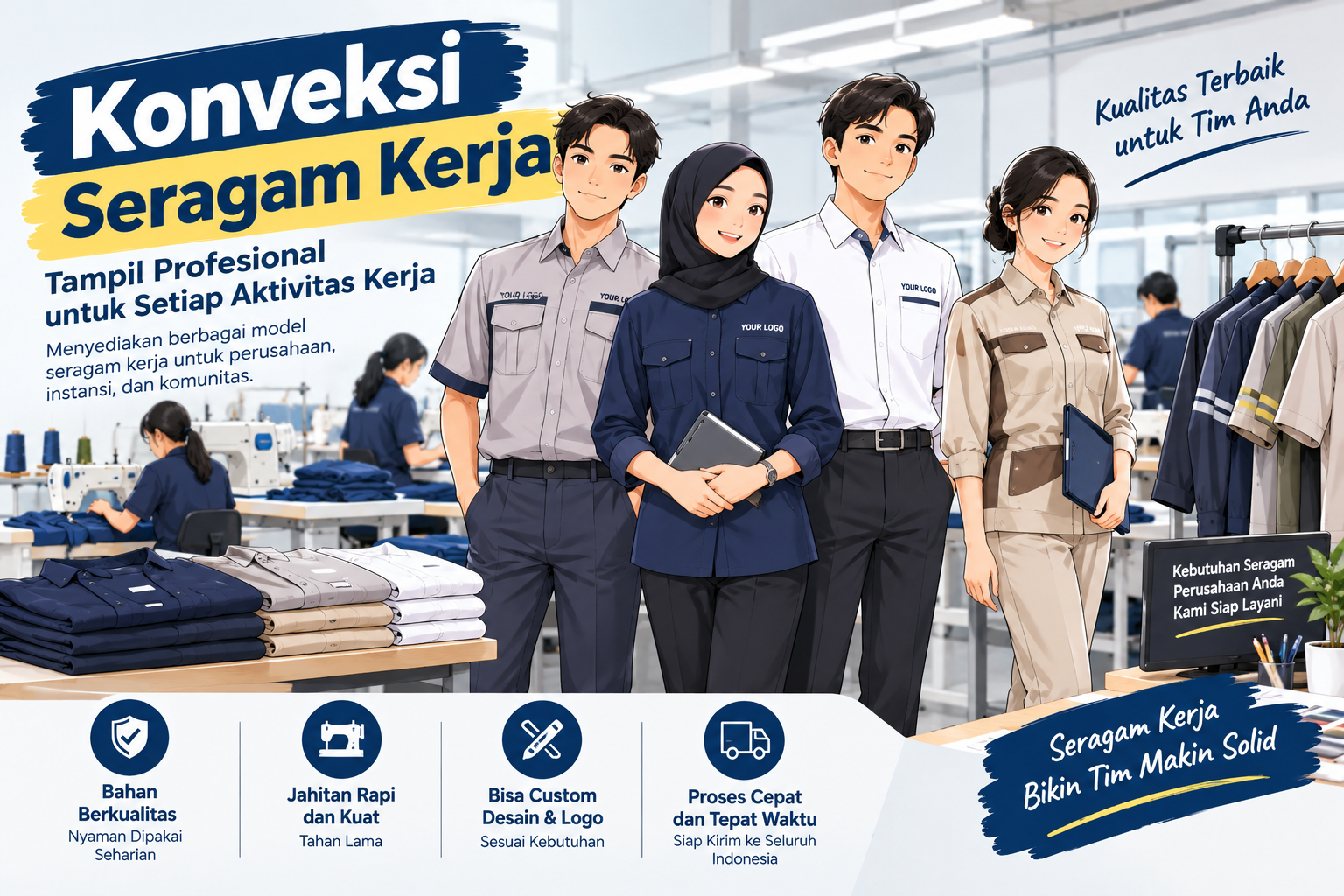 Konveksi Seragam Kerja